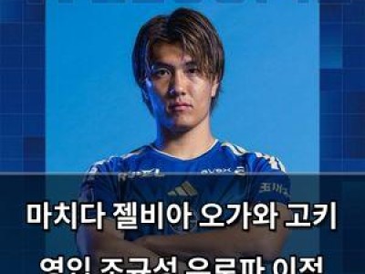 마치다 젤비아 오가와 고키 영입 조규성 유로파 이적 무산