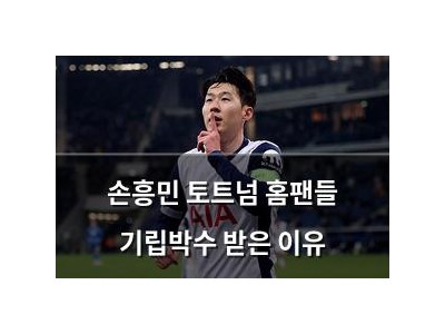 손흥민 토트넘 홈팬들 기립박수 받은 이유