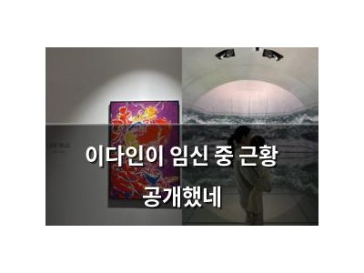 이다인이 임신 중 근황 공개했네