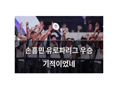 손흥민 유로파리그 우승 기적이었네