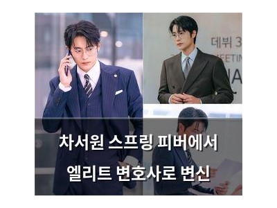 차서원 스프링 피버에서 엘리트 변호사로 변신