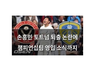 손흥민 토트넘 퇴출 논란에 챔피언십팀 영입 소식까지