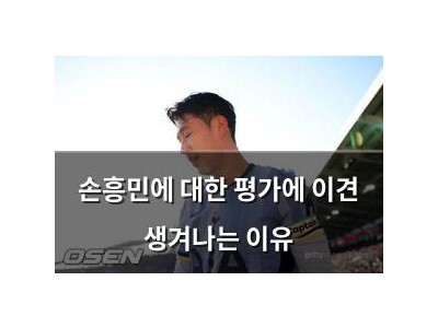 손흥민에 대한 평가에 이견 생겨나는 이유