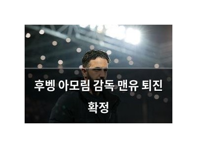 후벵 아모림 감독 맨유 퇴진 확정