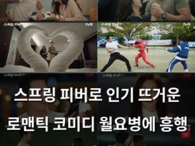 스프링 피버로 인기 뜨거운 로맨틱 코미디 월요병에 흥행 기대