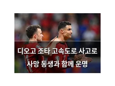 디오고 조타 고속도로 사고로 사망 동생과 함께 운명