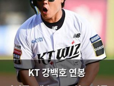 KT 강백호 연봉 인상률·액수 모두 최고 기록 세움