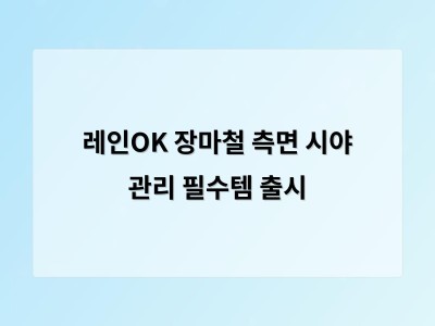 레인OK 장마철 측면 시야 관리 필수템 출시